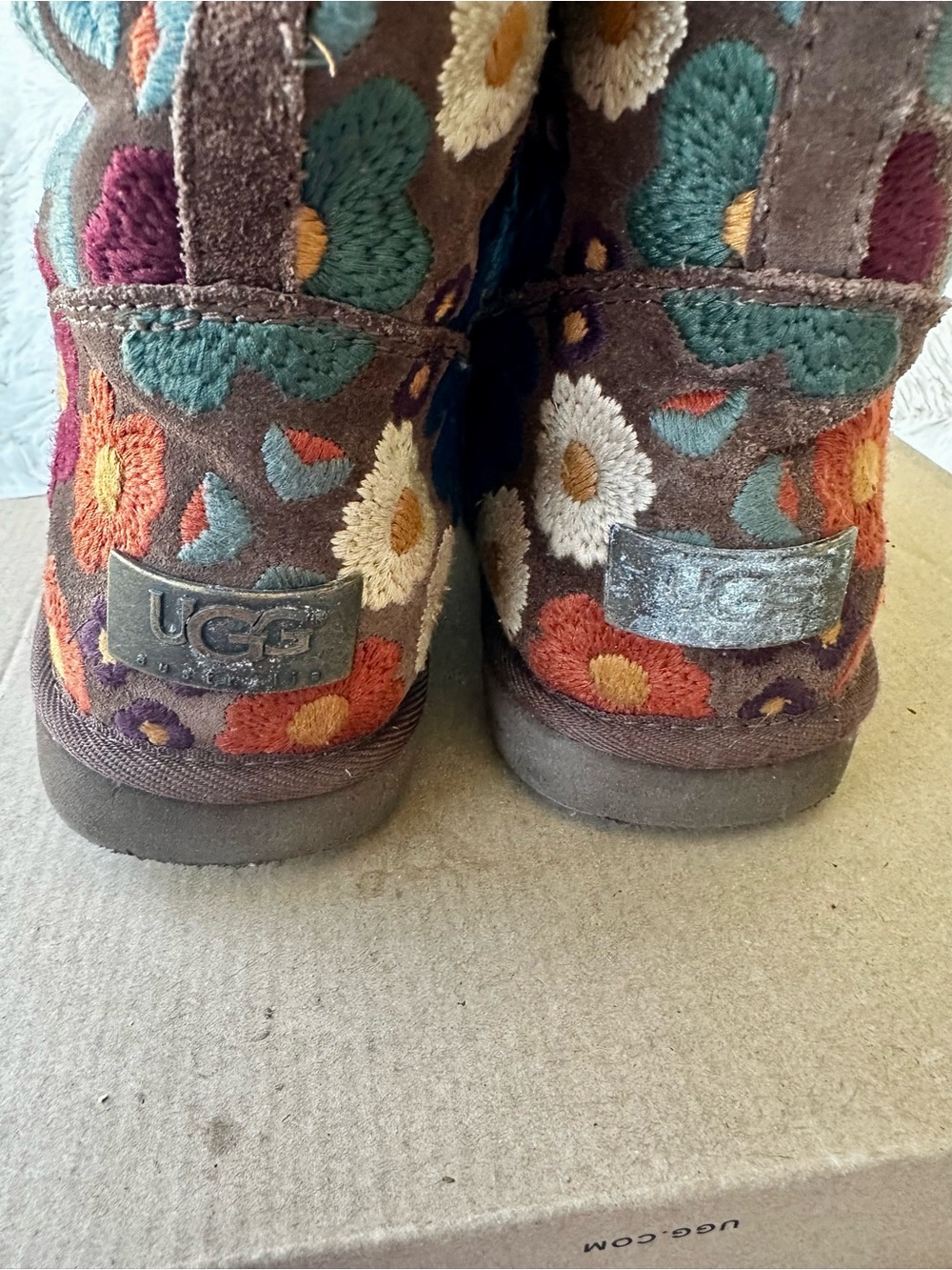 Vintage Y2K UGG Wahine Floral Embroidered Boots Women’s Size 5 Limited Edition - Picture 11 of 15